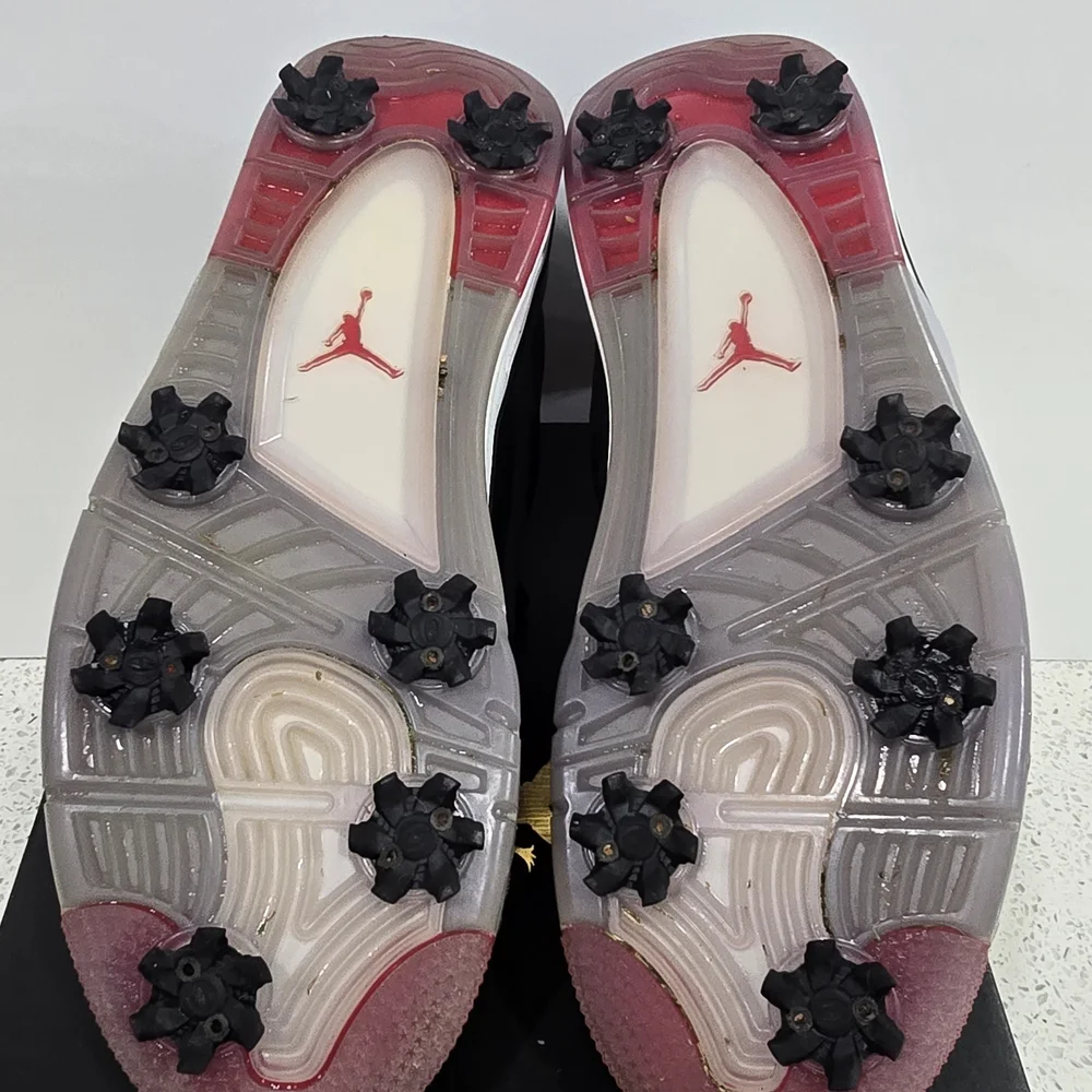 Jordan Men’s Black White Red Low-Top Athletic Sneakers